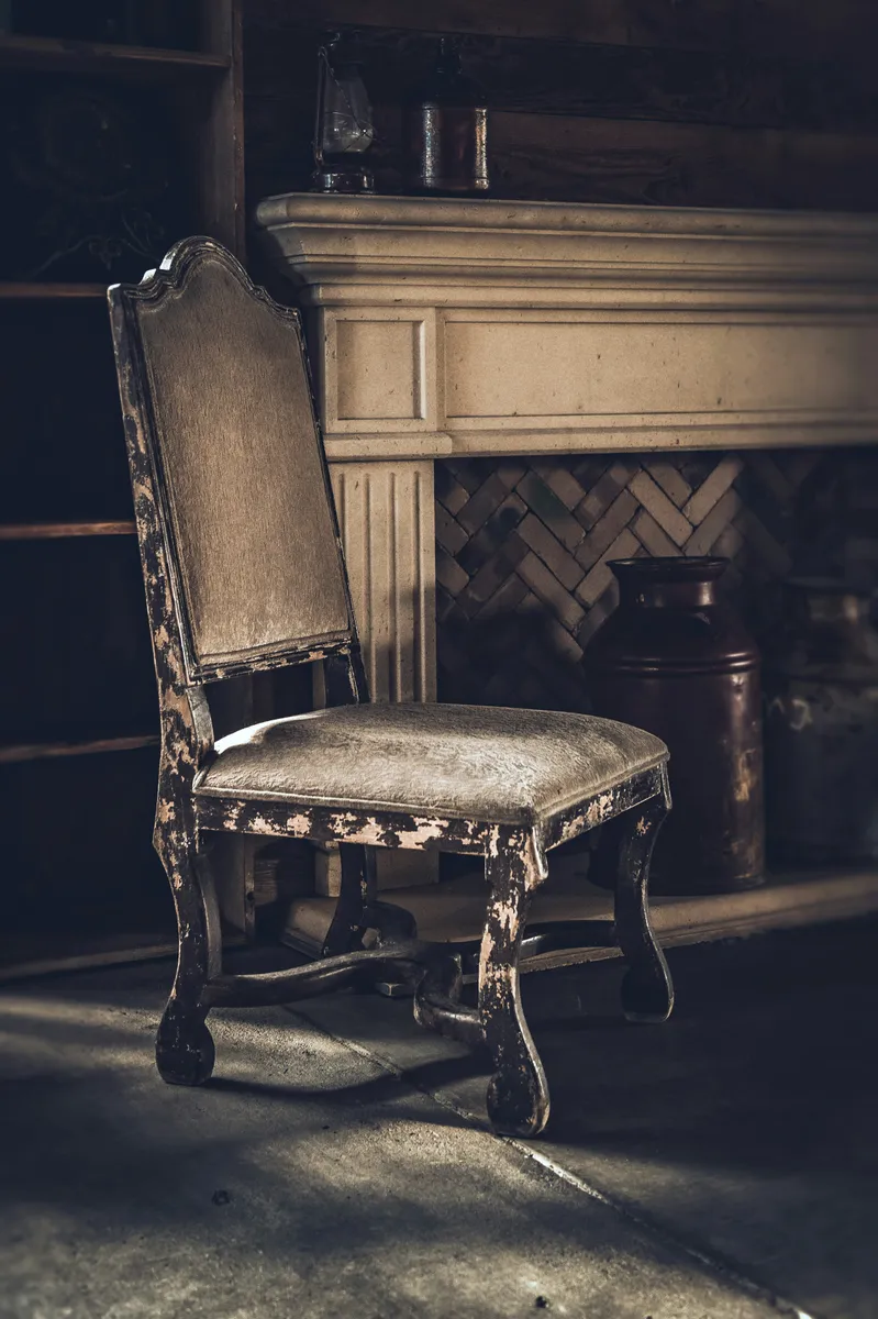 French Louis XV Style Gilt Chair with Cabriole Legs
